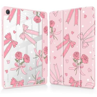 Imagem de Tuiklol Suporte para Galaxy Tab A9+ /A9 Plus 27.9 cm 2023, suporte para caneta S com capa protetora transparente, capa traseira transparente, despertar/hibernar automaticamente, tablet Samsung Tab A9