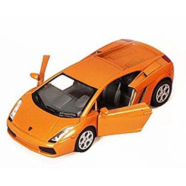 Imagem de KiNSMART Lamborghini Gallardo Escala 1:32 Laranja Die Cast Metal Modelo Brinquedo Carro Esportivo