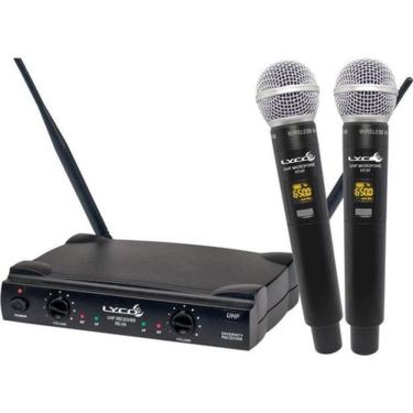 Imagem de Microfone Sem Fio De Mao Duplo Uh02Mm Com Display Lyco Homologação: 37062009020