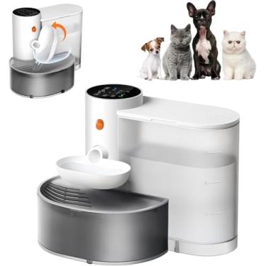 Imagem de Beberouro sem Fios para Gatos, sem Filtro,Grande Capacidade de 3.5L Dispensador de água Automático Recarregável para Gatos e Cães Pequenos