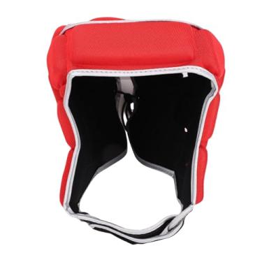 Imagem de Mingzhe Rugby Capacete Protetor Respirável Eva -de -chapéu para Jogadores de Futebol (Vermelho)