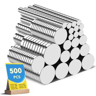 Imagem de Ímã BEST CHOICE MAGNETS 500 unidades de neodímio 7 tamanhos diferentes