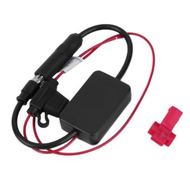 Imagem de QccHieUs Antena de som automotivo amplificador de sinal peças de reparo 12V para veículo