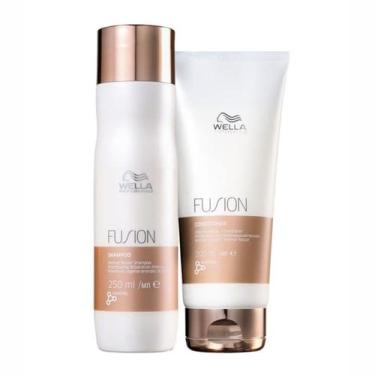 Imagem de Kit Shampoo 250ml Condicionador 200ml Fusion Wella