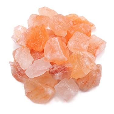 Imagem de Jovivi Pedras de cristal de cura de sal do Himalaia natural em massa grandes cristais de rocha áspera de 2,54 cm para tocar, repolho, decoração, embrulho de arame, Wicca & Reiki, 180 g