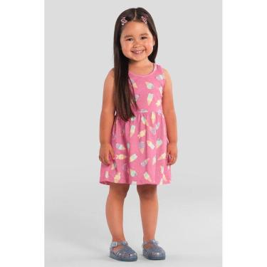 Imagem de Vestido infantil menina de sorvete Brandili