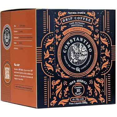 Imagem de Café Constantino Drip Coffee Caixa 100g 10 Unidades