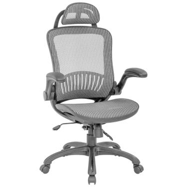 Imagem de BestOffice Cadeira de Escritório Giratória Ajustável Ergonômica c, Apoio de Cabeça