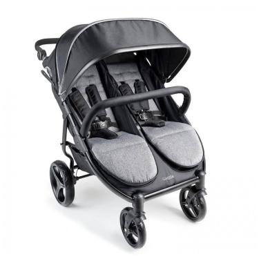Imagem de Carrinho de Bebê Duplo com Assentos Reclináveis Para Até 36 KG, Gaggle, Cinza