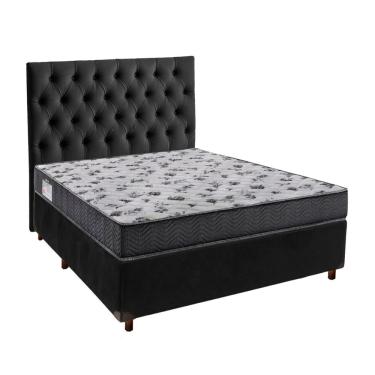 Imagem de Kit Cabeceira + Cama Box + Colchão Casal D33 Iso100 Ortobom