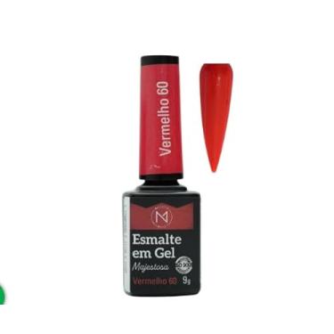 Imagem de Esmalte Em Gel 9g - Majestic Nails (Vermelho 60)
