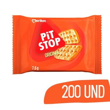 Imagem de Biscoito Sache Pit Stop Marilan 7,6G - 200 Unidades