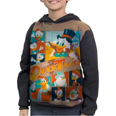 Imagem de Casaco Moletom Infantil Ducktales Tio Patinhas - smoke, Preto, 3