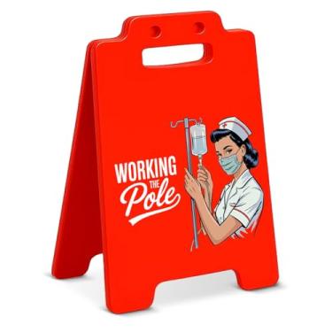 Imagem de Presentes de enfermeira para mulheres, placa de enfermagem engraçada, acessórios de enfermeira para decoração de cubículos de trabalho, presentes para apreciação, formatura, aniversário