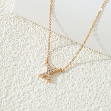 Imagem de 1 conjunto de letras A-Z banhado a prata com colar de diamantes para mulheres, colar feminino, joia fina, presente para mamãe, 48.5cm, Cobre, Sem Pedra Preciosa