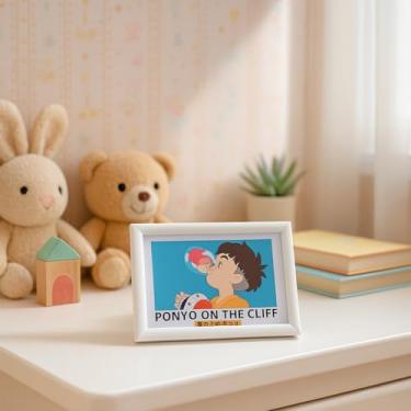 Imagem de Porta-retrato de 10 x 15 cm, 1 pacote, para exibição de fotos, suporte de mesa e parede, branco