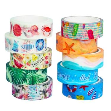 Imagem de Conjunto de adesivos Washi com estampa dourada de flores sazonais, adesivos de bronzeamento decorativos para artes faça-você-mesmo, materiais de diário, scrapbook, cartão, embrulho de presente