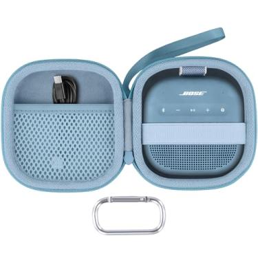 Imagem de Baval Capa de alto-falante compatível com alto-falante Bluetooth portátil Bose New SoundLink Micro 2ª geração (caixa azul)