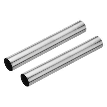 Imagem de PATIKIL Tubo de fogão de 6 x 40 cm, 2 peças de aço inoxidável engrossado alongado para barraca reta extensão de tubo de chaminé para acampamento fogão ventilação aquecedor de água fumaça exaustor