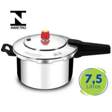 Imagem de Panela De Pressão 7.5 Litros Polida Fechamento Externo Eirilar Alumíni
