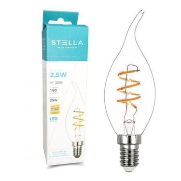 Imagem de Lâmpada Led Vela Torto Espiral 2,5w 220v E14 Quente - STELLA, 220V