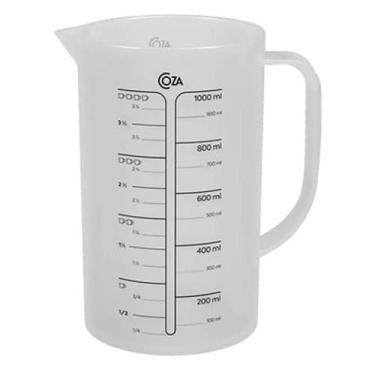 Imagem de Jarra Medidora De Plástico 1 Litro Cozinha Copo De Medidas - Coza