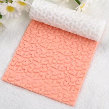 Imagem de Rolo de textura de amor de argila de polímero carimbos de cerâmica rolo de argila DIY ferramentas de gravação em relevo rolos de textura de cerâmica para brincos de cerâmica, fabricação de joias