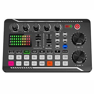 Imagem de IUBGFTO Mixer Amplificador F998 Placa de Som Microfone 3,5 mm Mixer Som Placa de Som para Telefone PC