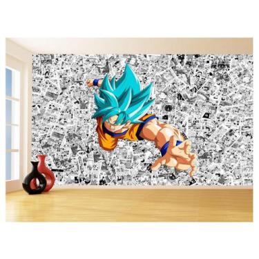 Imagem de Papel De Parede Dragon Ball Goku Página Manga 3,5M Dbz545 - Você Decor