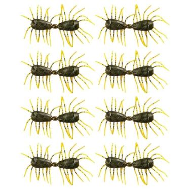 Imagem de Iscas de pesca em água salgada, iscas de robalo macio de água doce | Iscas de natação de silicone realistas para uso em água salgada, água doce, rio, lago, banco, barco, costa, poleiro, Walleye