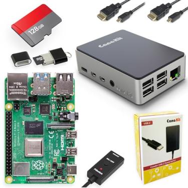 Imagem de CanaKit Raspberry Pi 4 Extreme Kit - Edição de alumínio (8 GB de RAM)