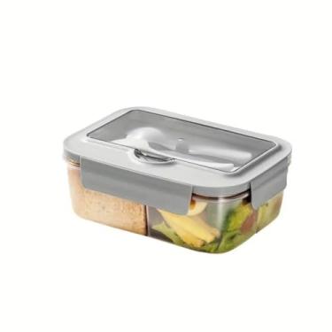 Imagem de Lancheira Lancheira para escritório infantil micro-ondas 1000 ml (cinza)