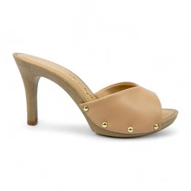 Imagem de Tamanco Tchocco Casual Salto Fino, Antique, 38