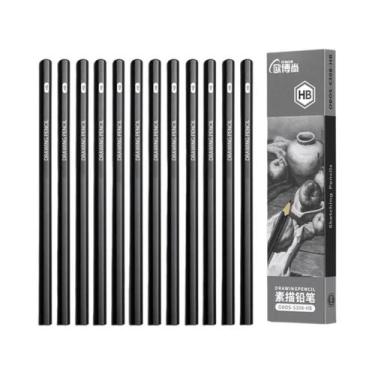 Imagem de Conjunto De Lápis De Desenho Em Grafite E Carvão 2H HB B 2B 3B 4B 6B 8