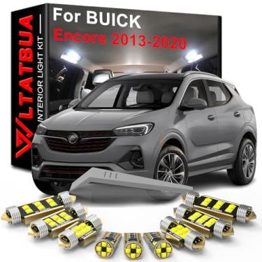 Imagem de Kit de Luz Interior LED Substituição do Pacote para BUICK Encore 2013 2014 2015 2016 2017 2018 2019 2020, Super Brilhante 6000K Branco