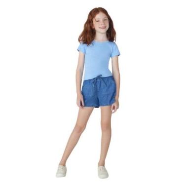 Imagem de Shorts Jeans Infantil Feminino Hering Kids - Conforto e Estilo, Jeans,