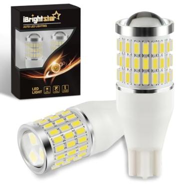Imagem de iBrightstar Lâmpadas LED 921 912 W16W 921 com substituição do projetor para luzes reversas, luzes de carga de caminhão, 3ª luz de freio, branco xenon