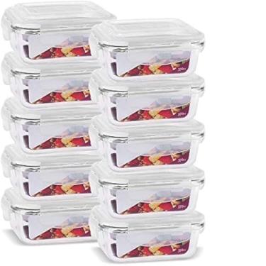 Imagem de Pote, recipiente, vidro, hermetico, armazenar, alimentos, cozinha, 370ml, perfeito