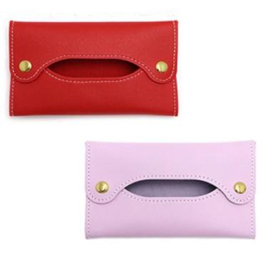 Imagem de Suporte de tecido de bolso - Suporte de tecido | Bolsa de viagem para tecido | Toalha de papel de bolso | Suporte de saco de tecido | Estojo de couro Pu Toalha (Vermelho + Roxo)