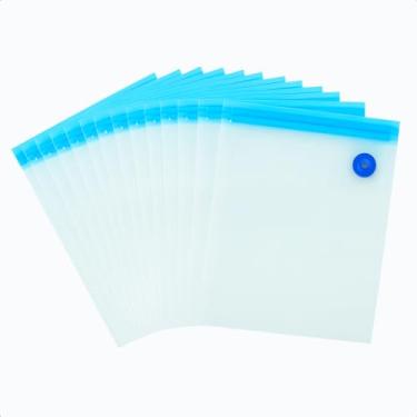 Imagem de Kit 5 Sacos a Vácuo para Alimentos 26x28 cm Reutilizáveis Livre de BPA Conservação Prolongada Ideal para Geladeira, Freezer, Frutas, Carnes, Legumes e Snacks Vedação Forte (5)