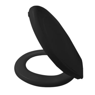 Imagem de Assento de Vaso Sanitário Anel de toalete oval acolchoado(HYPER PRETO)