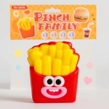 Imagem de Antiestresse Macio Sensorial Pinch Family Batata Frita e Bolacha Brinquedo Infantil (Batata Frita)