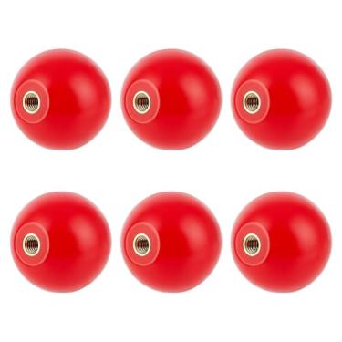 Imagem de MAYJOYDIY 6Pcs Red Round Rocker Head Bar for Arcade Machines and Gaming Controllers Joystick Parts 1.4×1.3 inch for Smooth Gameplay Enhanced Game Control