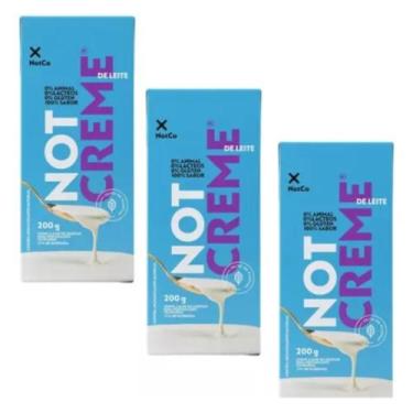 Imagem de Creme de leite notcreme vegetal notco pack 3x200g  cremoso, versátil e