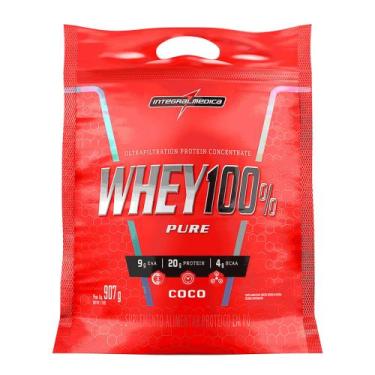 Imagem de Whey 100% pure 900g Refil Integral Médica - Integralmédica, COCO