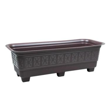 Imagem de Kit 3 Vasos Jardineira Floreira Grande Plástico Resistente 6L - Lupem,