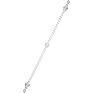 Imagem de Corrimão de escada antiderrapante de metal branco com kit completo para degraus externos, barras de apoio de parede de rampa para idosos com deficiência))