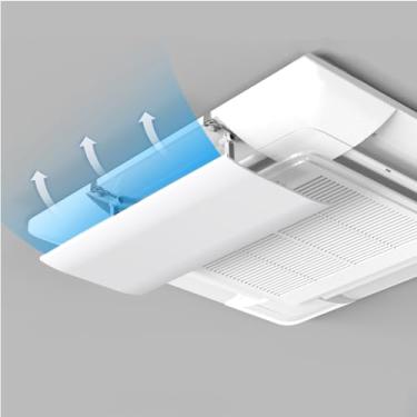 Imagem de Defletor de ar condicionado ajustável - Protetor de vento retrátil para ar frio, acessório de defletor de sopro antidireto, ideal para idosos, 63 cm/25 pol (1 peça)