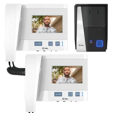 Imagem de Vídeo Porteiro Eletrônico HDL Class 4.3 branco com Monitor Extensão