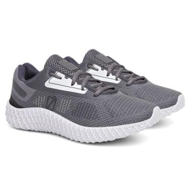 Imagem de Tenis masculino zoom lindo e confortável - Lorenzzo, Cinza, 45